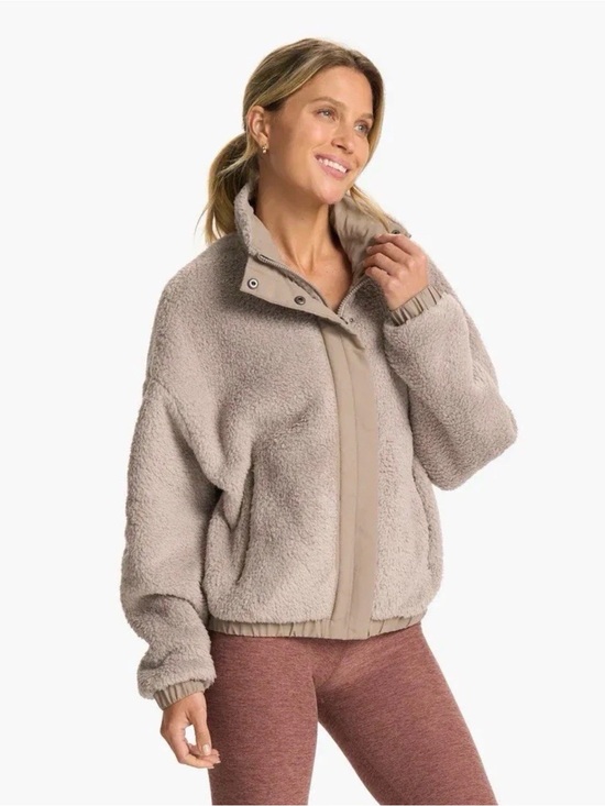 Vuori Jackets & Blazers - Vuori Cozy Sherpa Jacket Graphite Fleece Full Zip Size Medium Style VW530